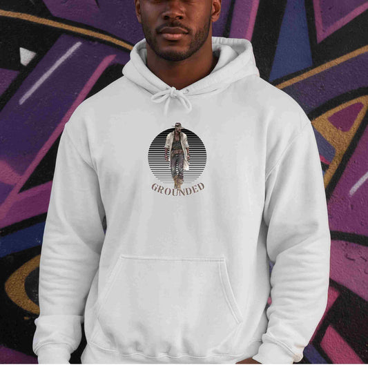 Cowboy Hoodie -( in black)  Grounded Western Design for Rodeo Fans and Country Music Lovers