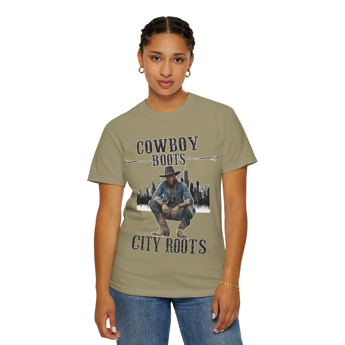 Cowboy Roots T-Shirt | Unisex Garment-Dyed Tee for Western Enthusiasts | Cool Casual Wear, Gift for Him/Her, Country Music Tee