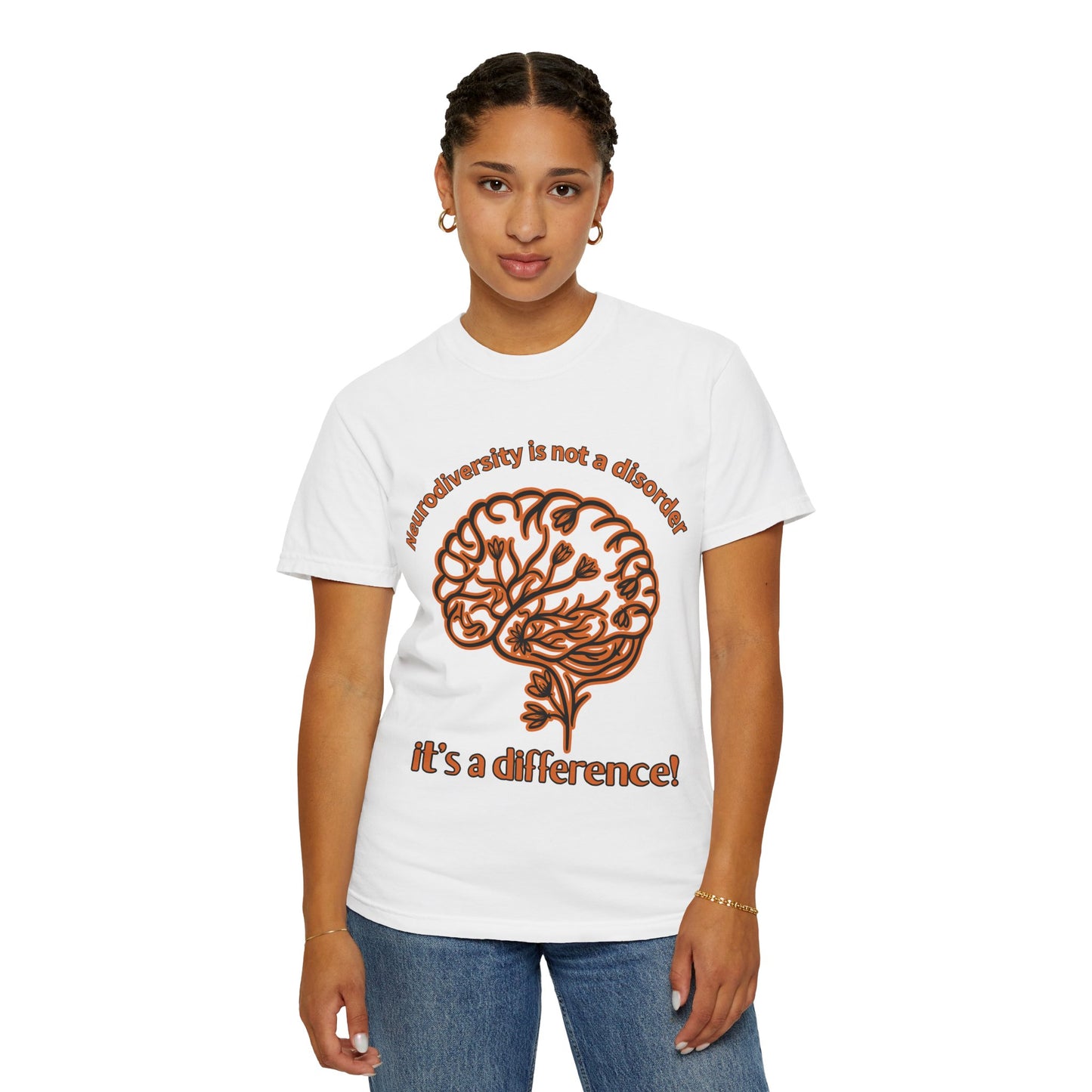Neurodiversity Awareness Shirt | Comfort Colors 1717 | “Not a Disorder, It’s a Difference” Mental Health Tee | Autism ADHD Acceptance Gift