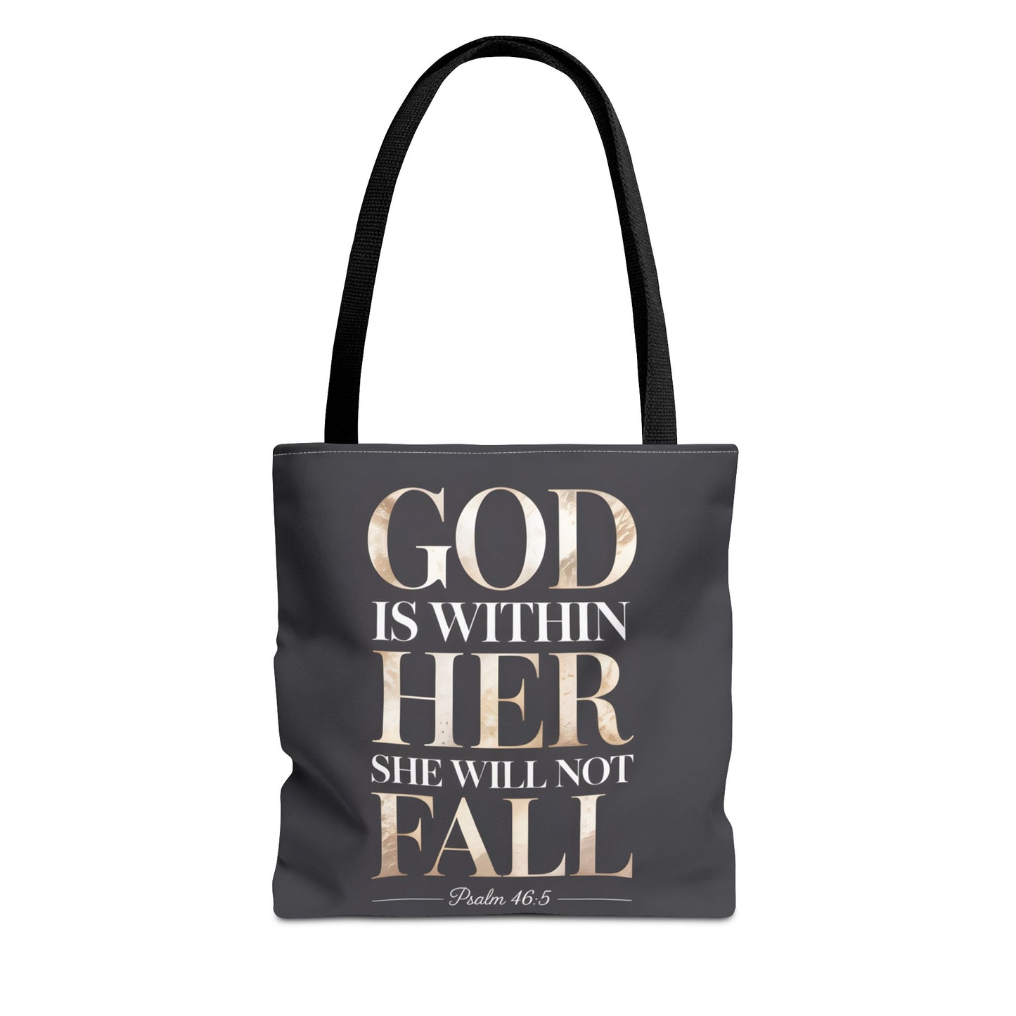 Copy of Psalm 46:5 Tote Bag, God Is Within Her She Will Not Fall Tote, Christian Scripture Tote, Faith Inspirational Bag for Women