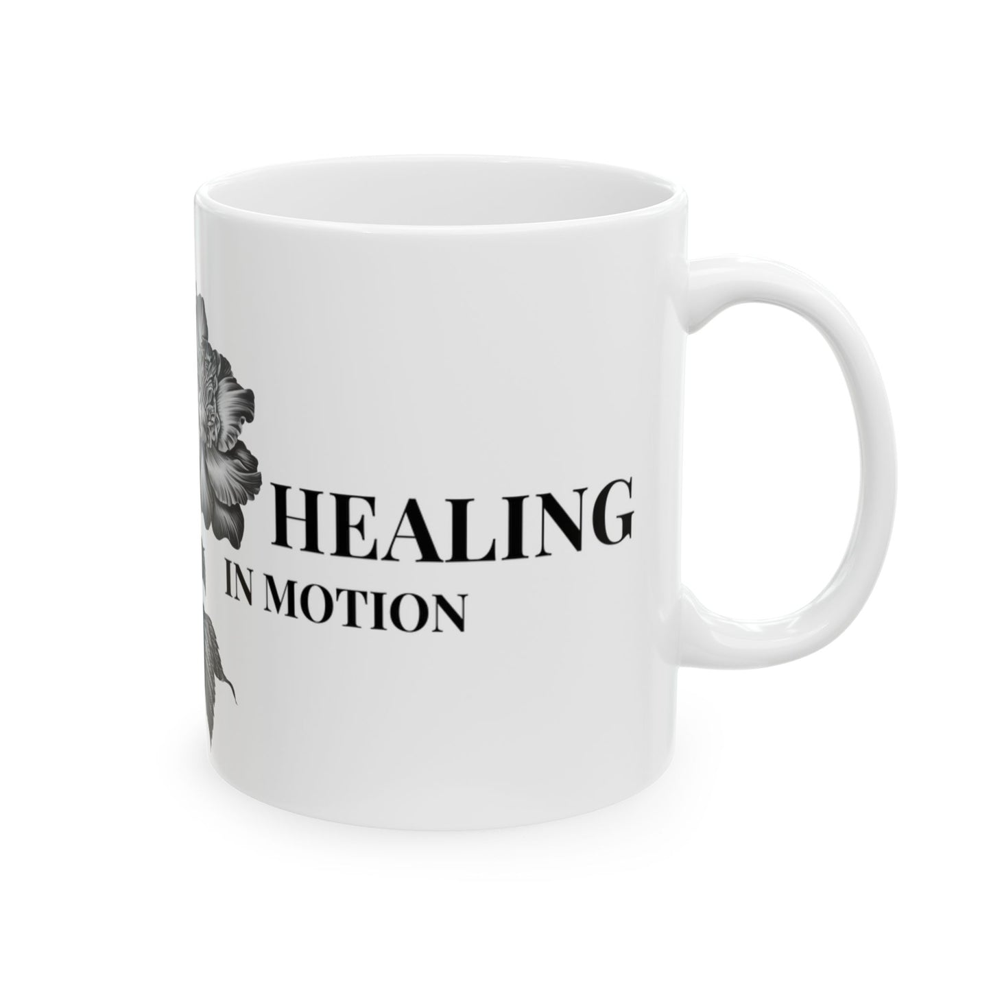 Healing in Motion Mug – Emotional Growth & Healing Journey Cup- Here In Memory' Memorial Coffee Cup
