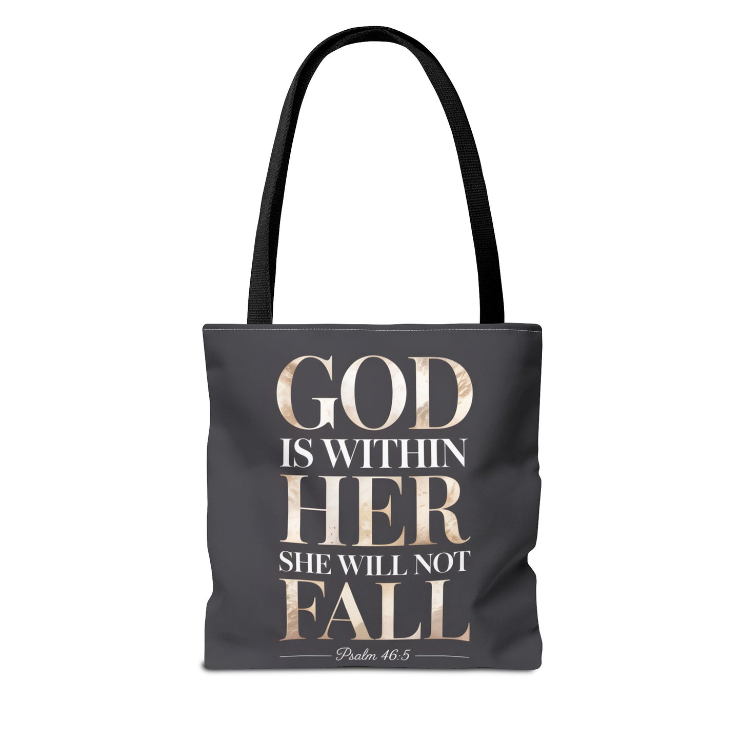 Copy of Psalm 46:5 Tote Bag, God Is Within Her She Will Not Fall Tote, Christian Scripture Tote, Faith Inspirational Bag for Women