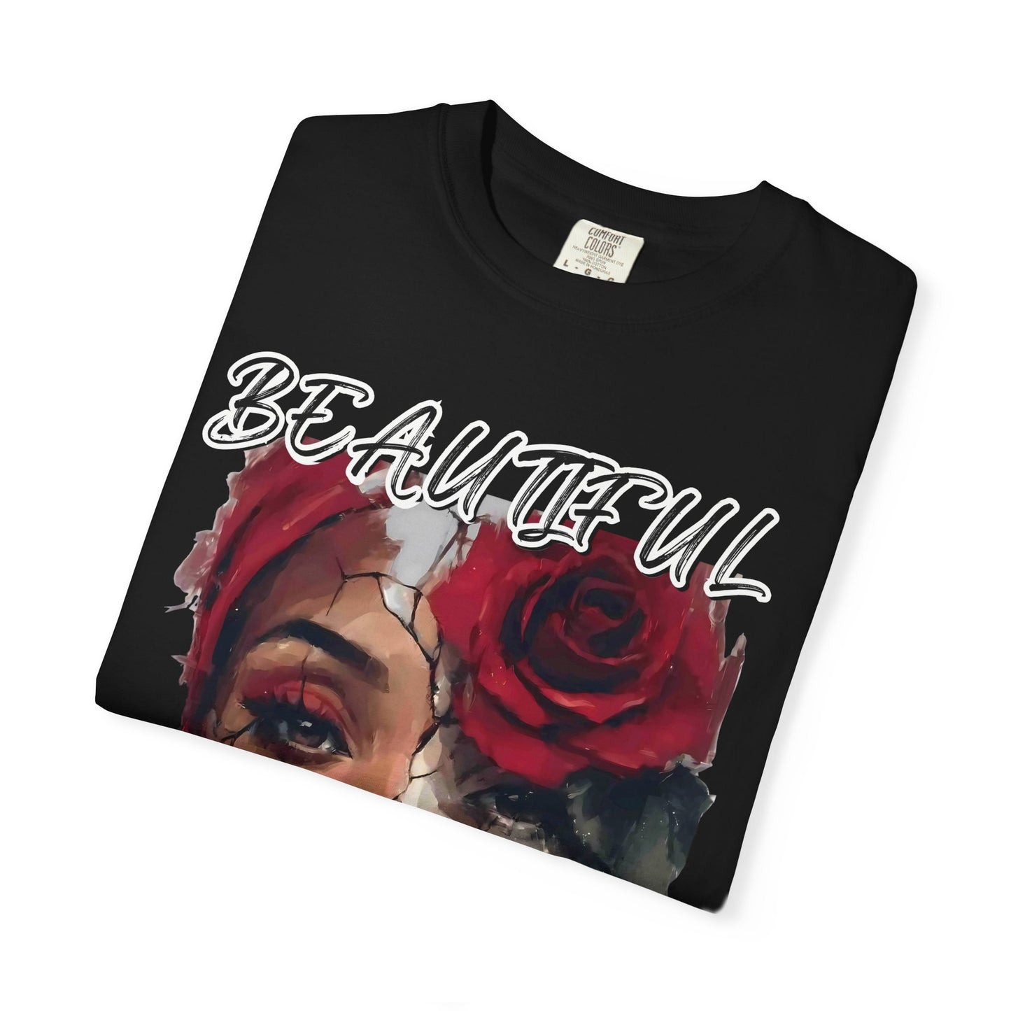 Beautiful Rose Art Unisex T-Shirt | Strength and Vulnerability Graphic Tee | Feminine Empowerment Shirt | Limited Edition Art Fashion