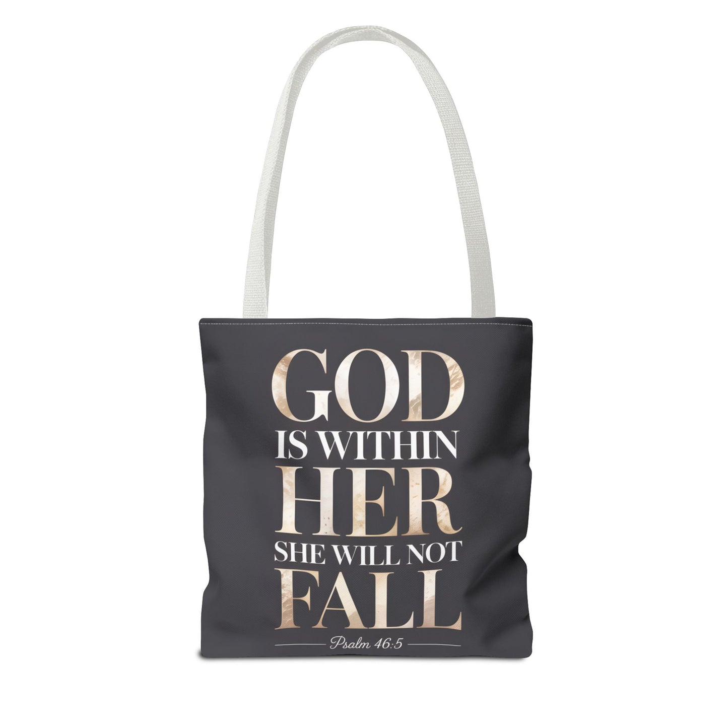 Copy of Psalm 46:5 Tote Bag, God Is Within Her She Will Not Fall Tote, Christian Scripture Tote, Faith Inspirational Bag for Women