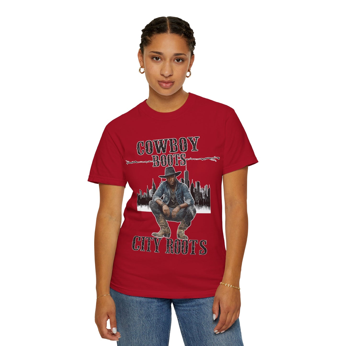 Cowboy Roots T-Shirt | Unisex Garment-Dyed Tee for Western Enthusiasts | Cool Casual Wear, Gift for Him/Her, Country Music Tee