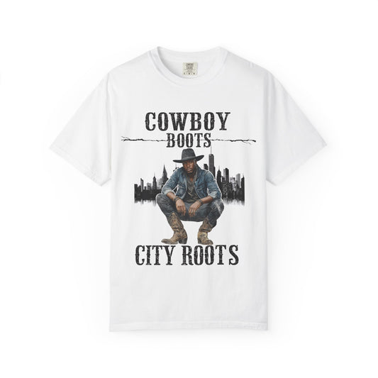 Cowboy Roots T-Shirt | Unisex Garment-Dyed Tee for Western Enthusiasts | Cool Casual Wear, Gift for Him/Her, Country Music Tee