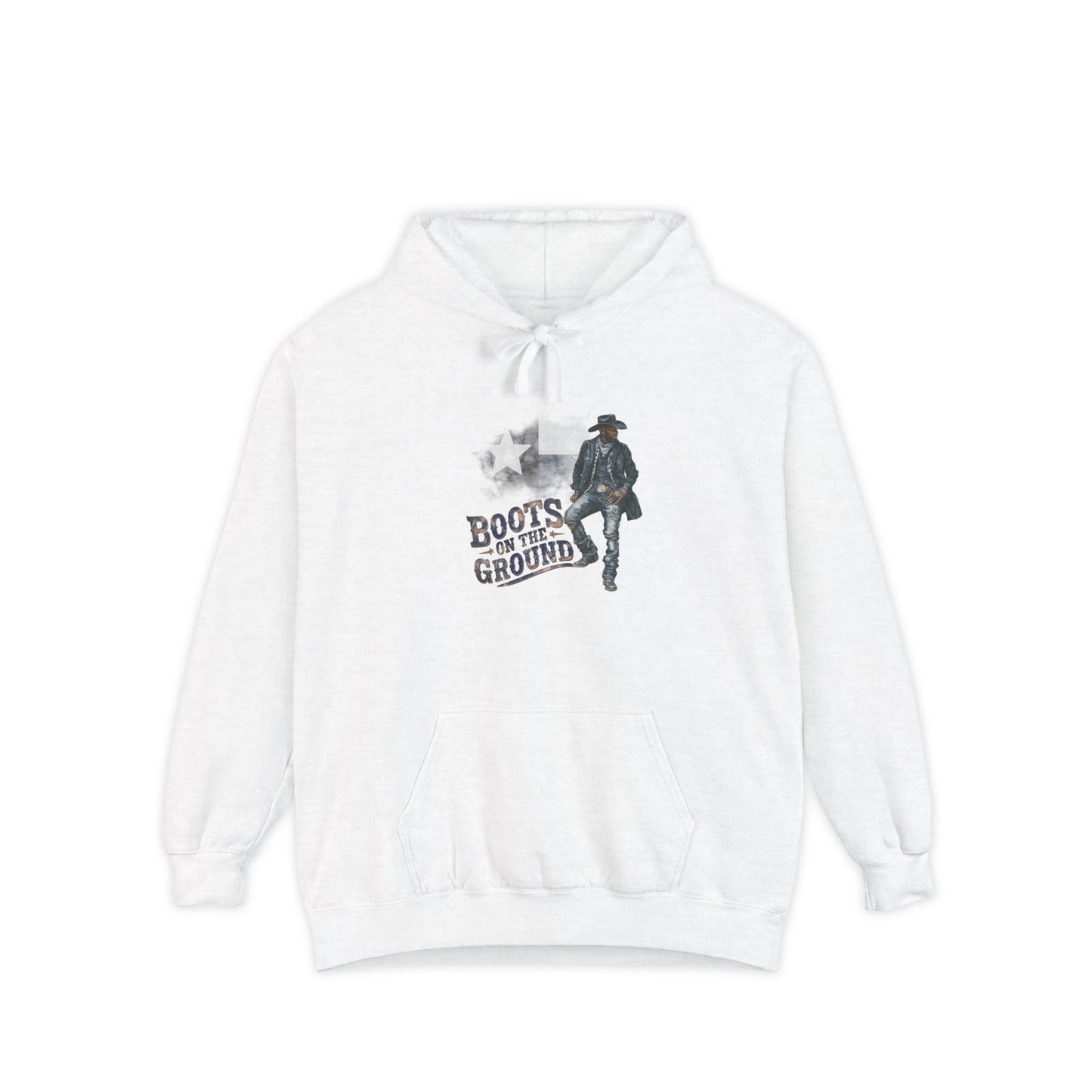 Texas Pride Hoodie with 'Boots on the Ground' Graphic