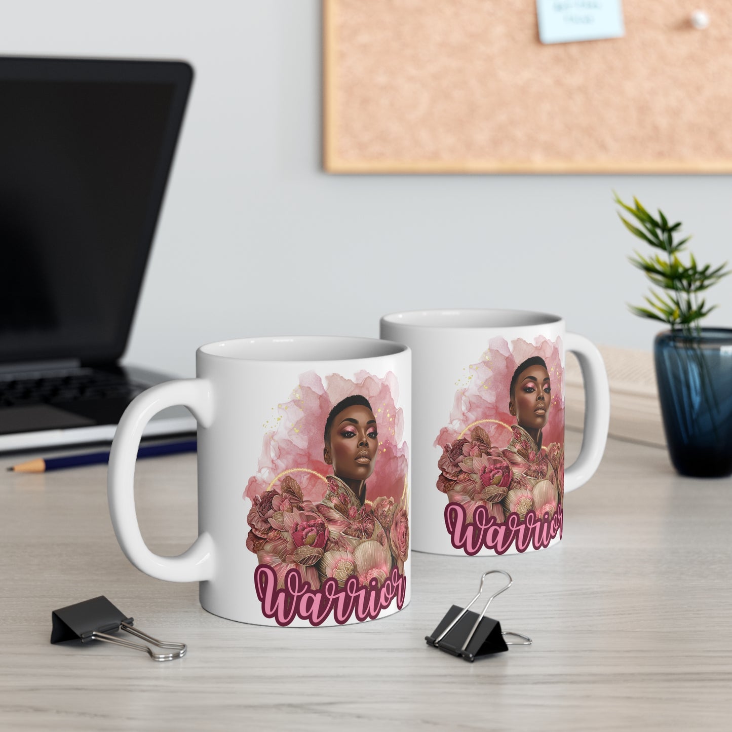 Warrior Queen Mug | I’m a Survivor Mug | Breast Cancer Awareness Gift | Pink Ribbon Coffee Cup | Rose Gold Empowerment Mug | Courage & Strength Survivor Gift