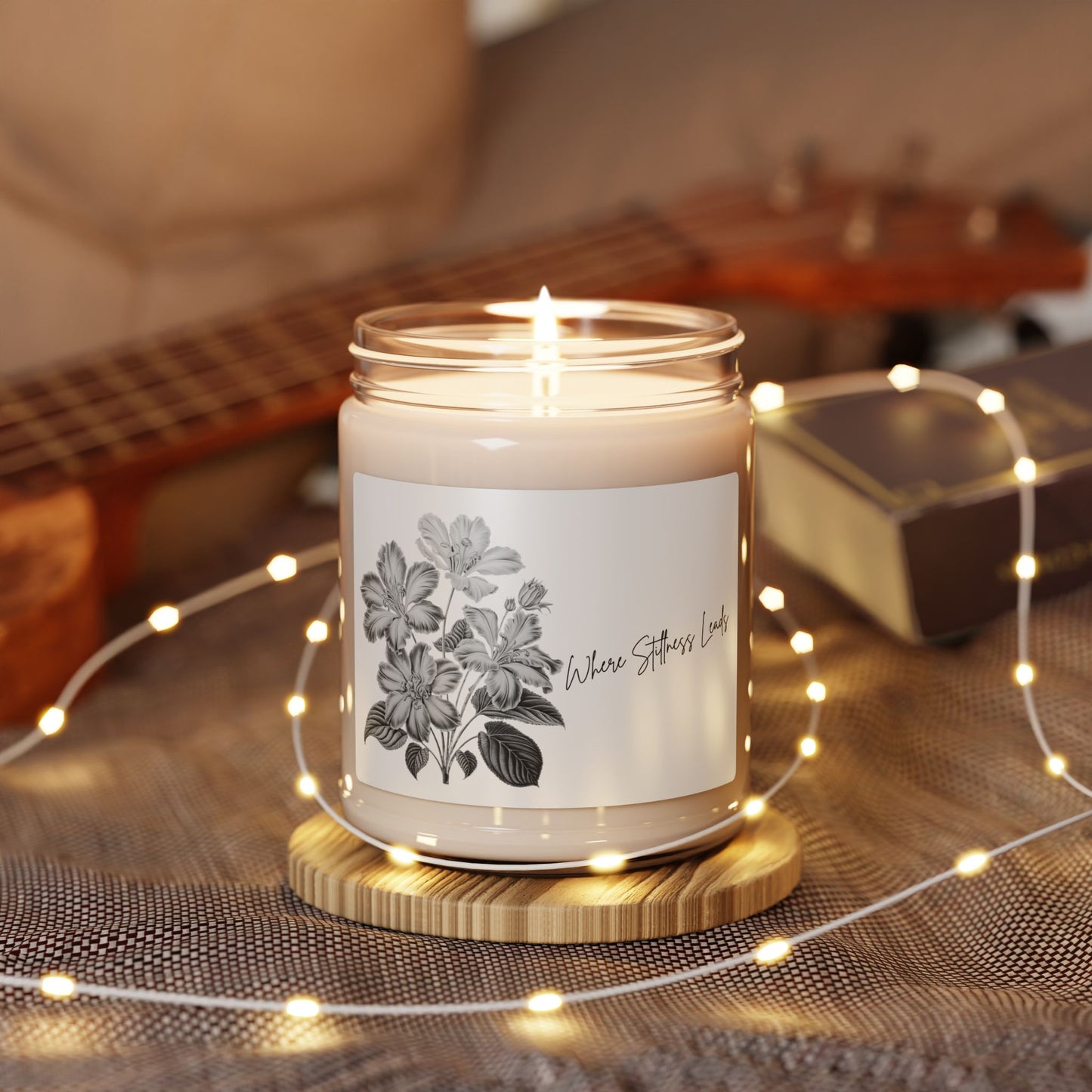 Where Stillness Leads™ Cinnamon Vanilla Candle – Cozy Stillness & Rest Soy Candle,  9oz Scented Jar