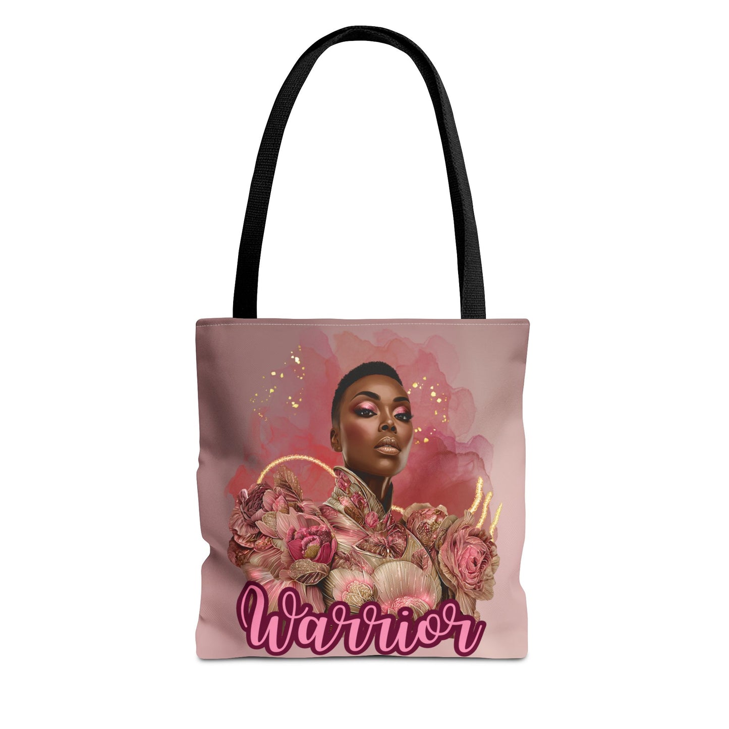 Warrior Queen Tote Bag | Rose Gold Breast Cancer Awareness | Survivor Empowerment Gift| Pink Ribbon Warrior Tote | Survivor Empowerment Gift | Courage & Strength Bag