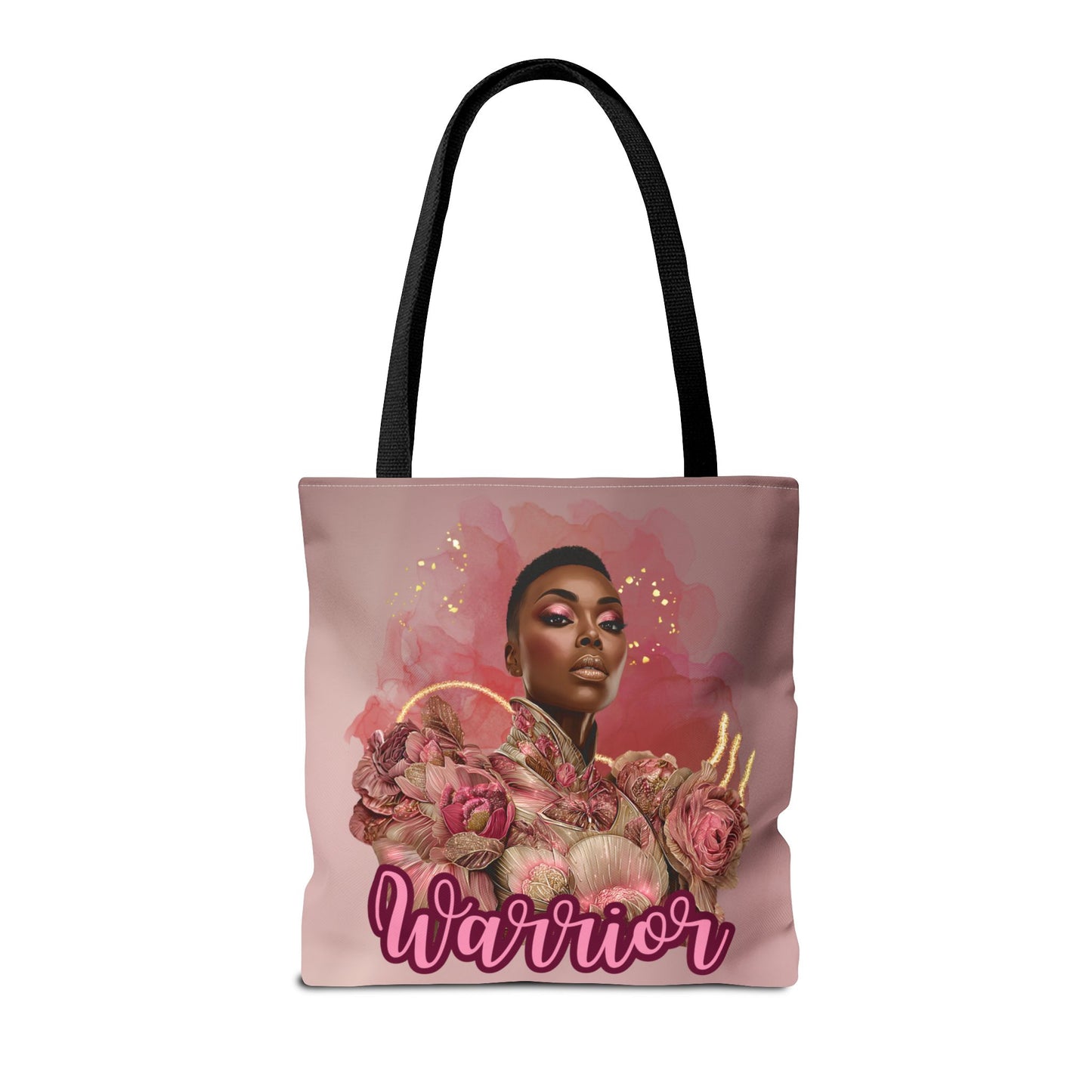 Warrior Queen Tote Bag | Rose Gold Breast Cancer Awareness | Survivor Empowerment Gift| Pink Ribbon Warrior Tote | Survivor Empowerment Gift | Courage & Strength Bag