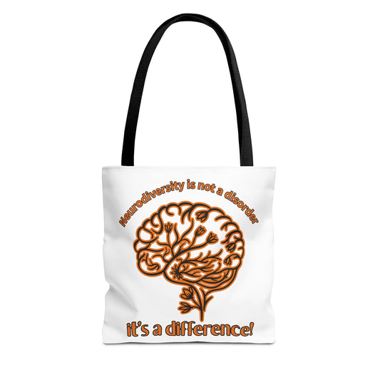 Creative Mind Tote Bag - It's a Difference! | Eco-Friendly, Gift for Mental Health Awareness, Reusable Shopping, Inspirational Bag, [...]