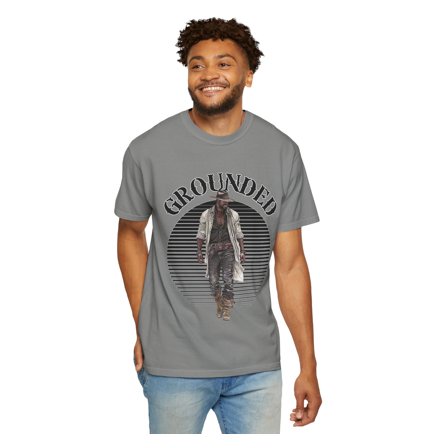 Western Cowboy Unisex T-shirt - GROUNDED - Rodeo Lover Gift