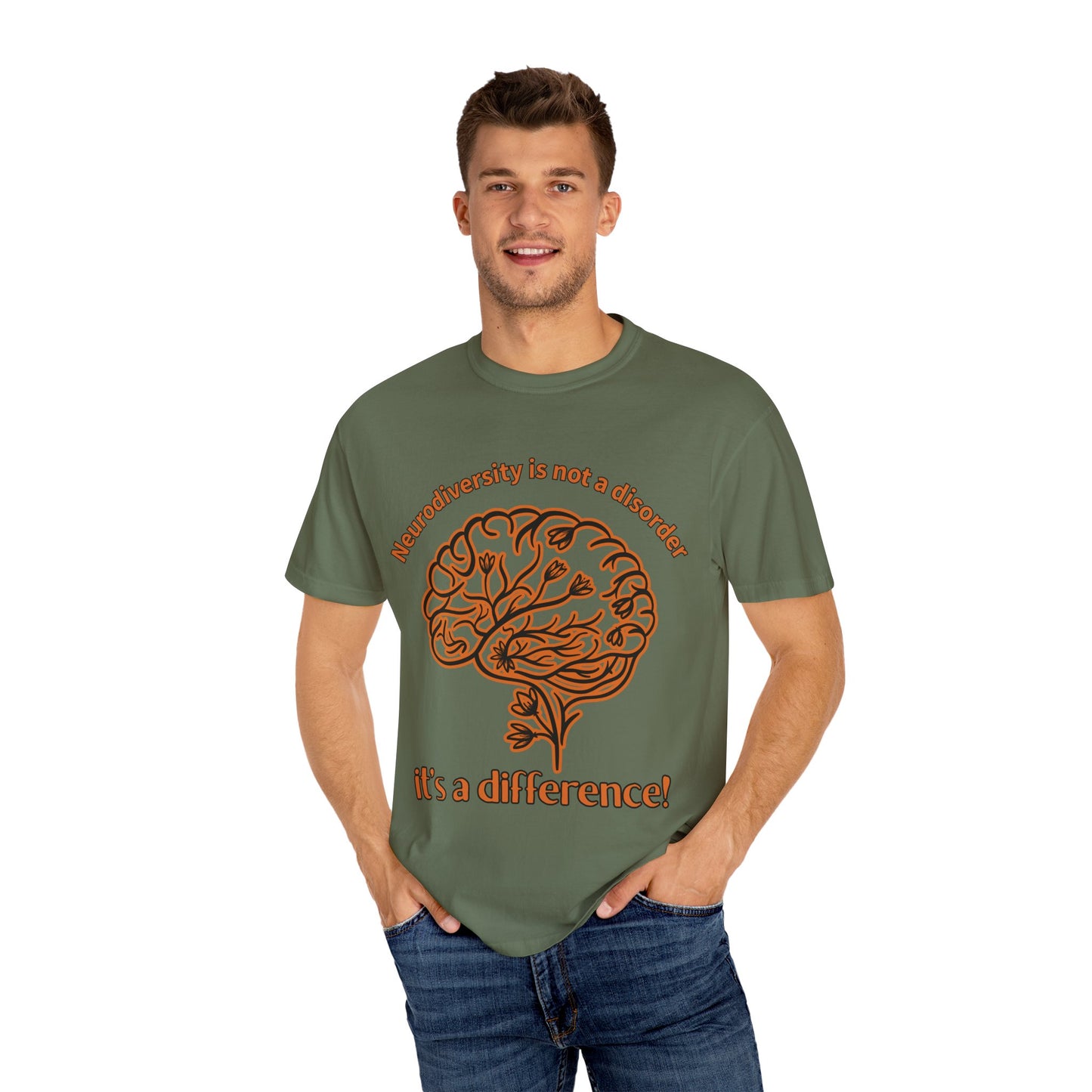 Neurodiversity Awareness Shirt | Comfort Colors 1717 | “Not a Disorder, It’s a Difference” Mental Health Tee | Autism ADHD Acceptance Gift