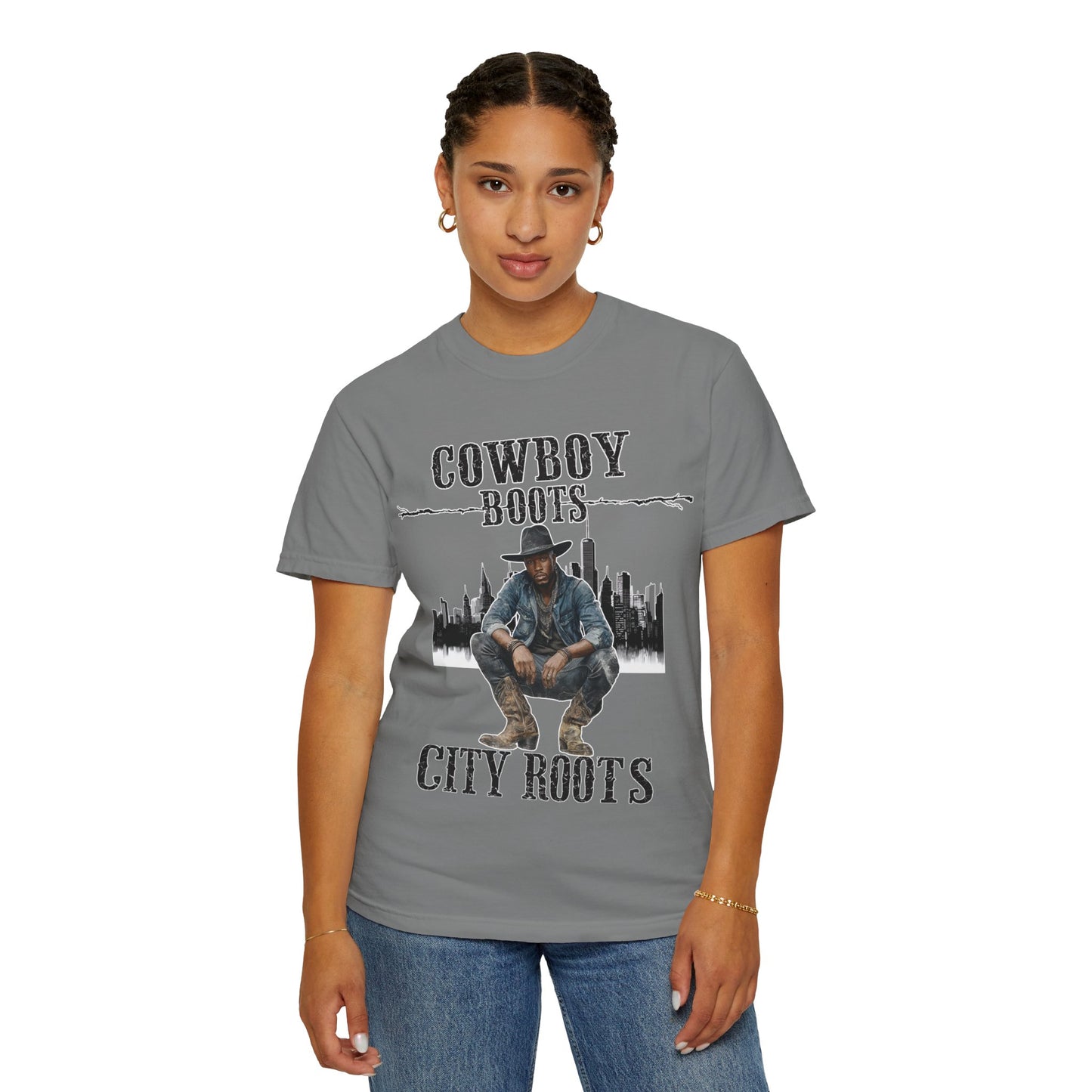 Cowboy Roots T-Shirt | Unisex Garment-Dyed Tee for Western Enthusiasts | Cool Casual Wear, Gift for Him/Her, Country Music Tee