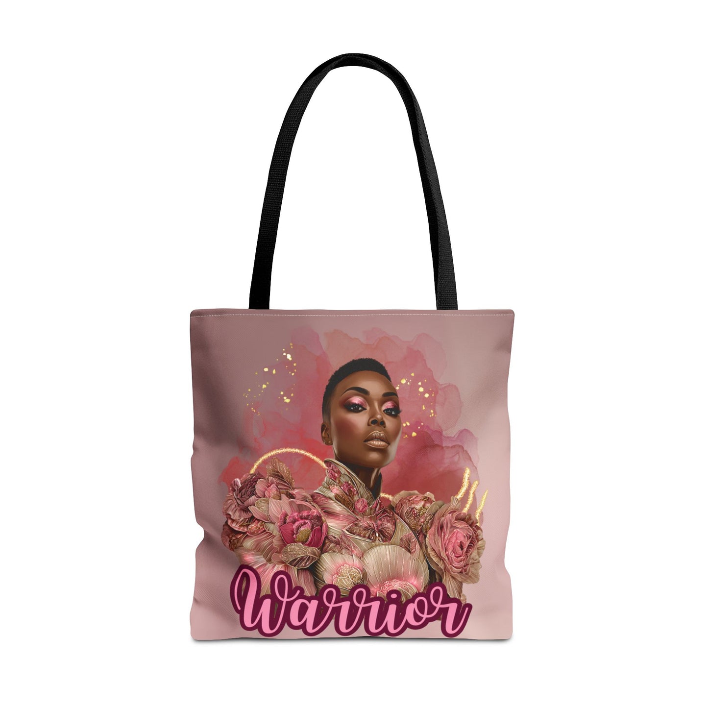 Warrior Queen Tote Bag | Rose Gold Breast Cancer Awareness | Survivor Empowerment Gift| Pink Ribbon Warrior Tote | Survivor Empowerment Gift | Courage & Strength Bag