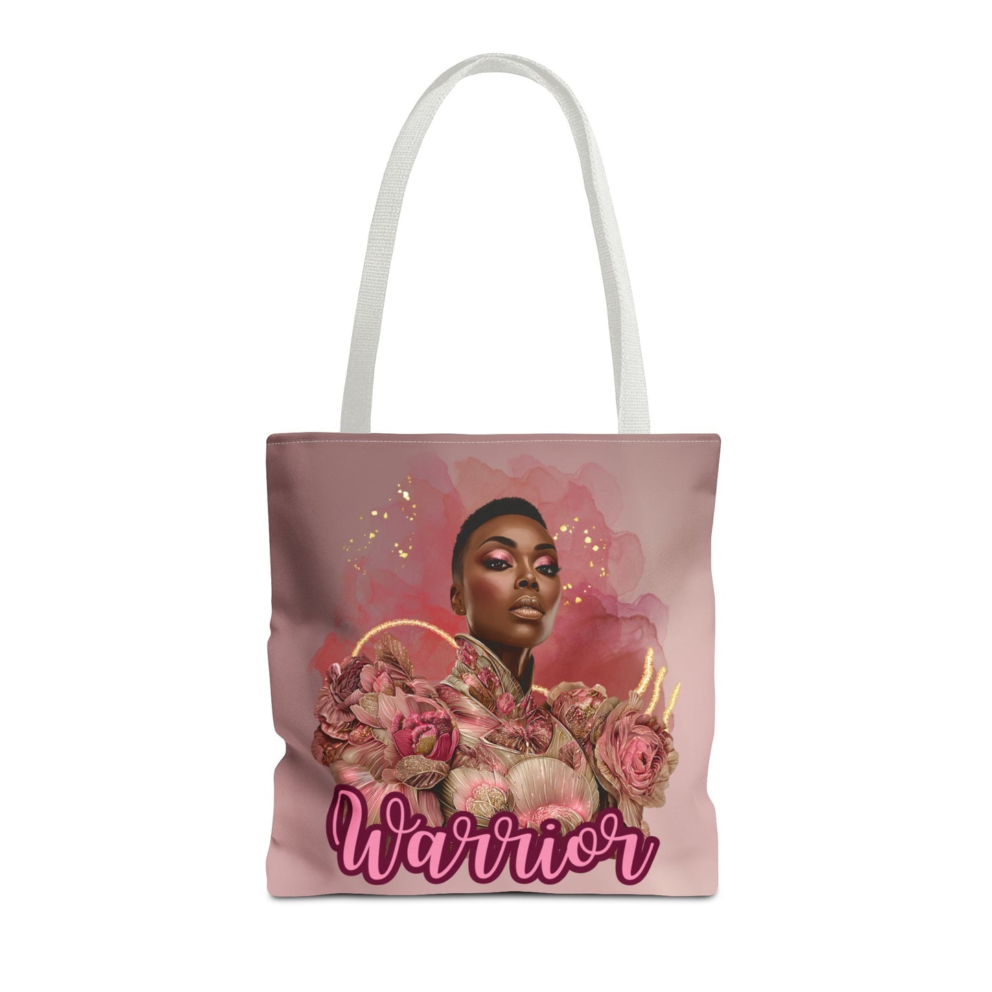 Warrior Queen Tote Bag | Rose Gold Breast Cancer Awareness | Survivor Empowerment Gift| Pink Ribbon Warrior Tote | Survivor Empowerment Gift | Courage & Strength Bag