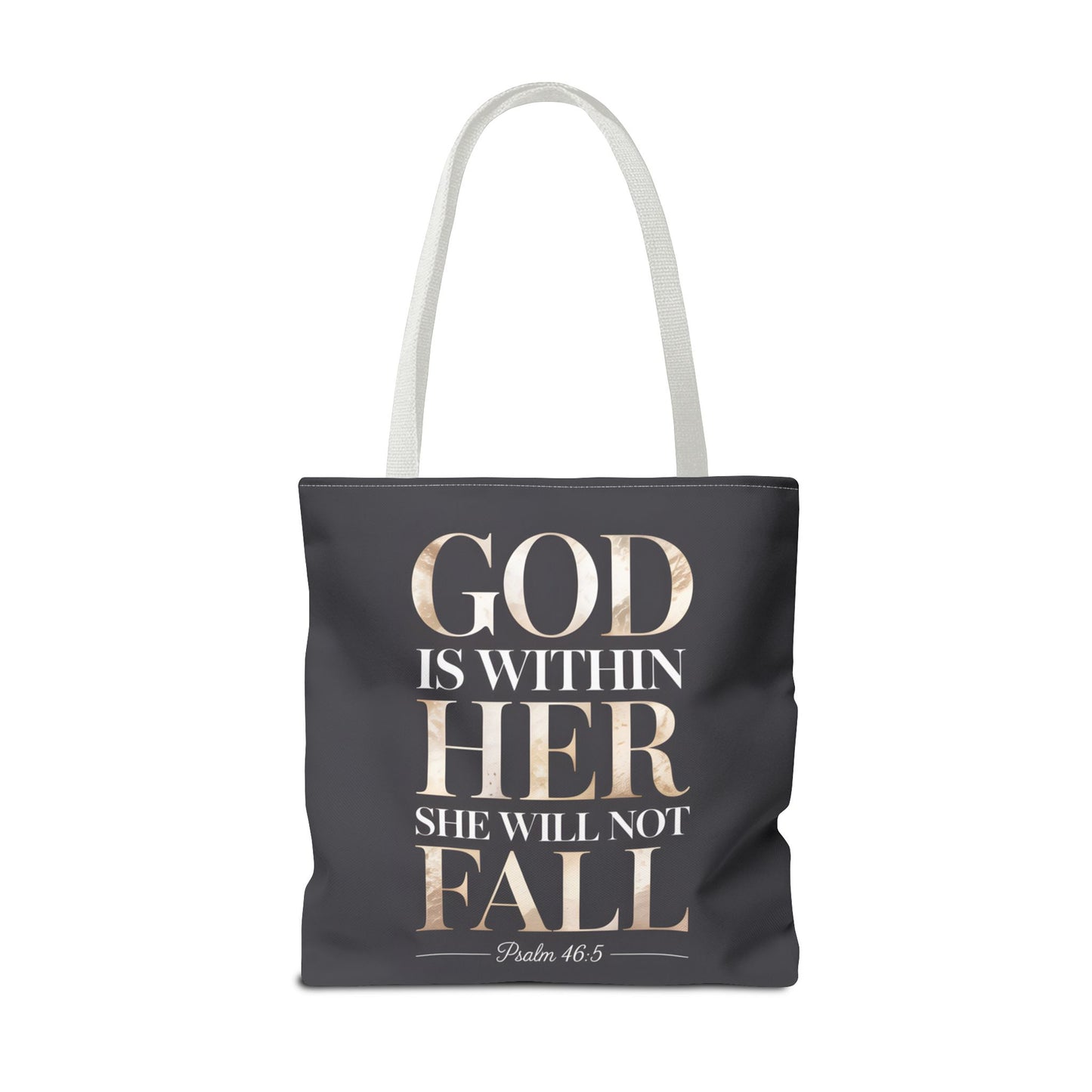 Copy of Psalm 46:5 Tote Bag, God Is Within Her She Will Not Fall Tote, Christian Scripture Tote, Faith Inspirational Bag for Women