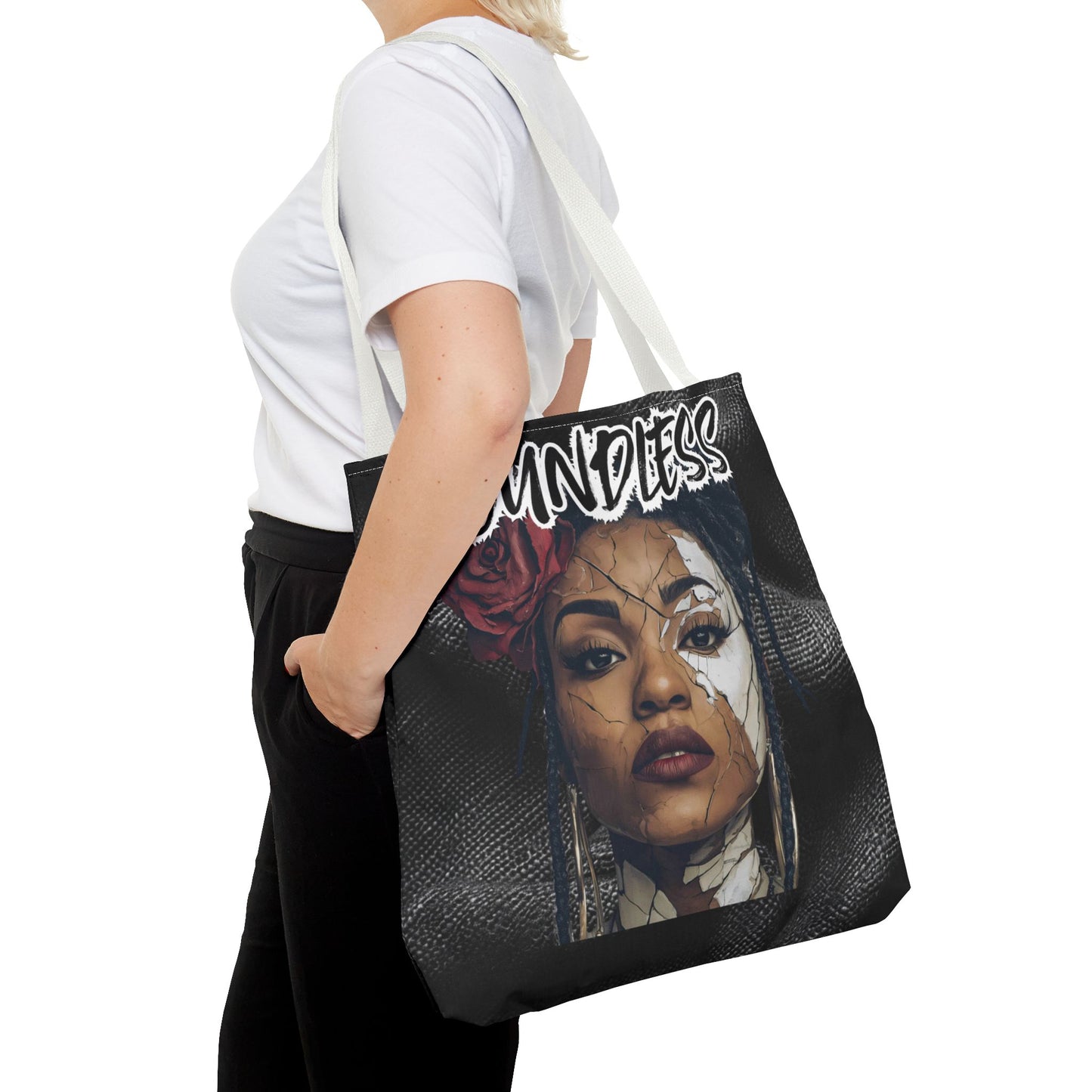 Boundless Tote Bag, Empowering Shoulder Bag for Everyday, Perfect Gift for Artists, Students, and Trendsetters, Fashionable Carry-All