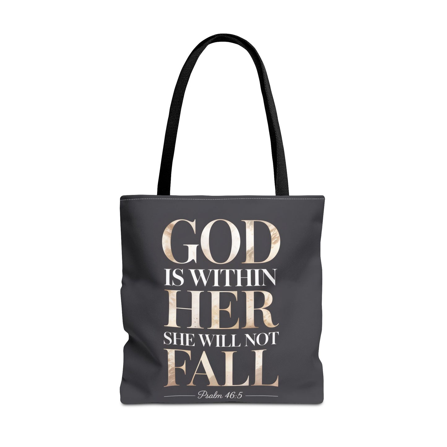 Copy of Psalm 46:5 Tote Bag, God Is Within Her She Will Not Fall Tote, Christian Scripture Tote, Faith Inspirational Bag for Women