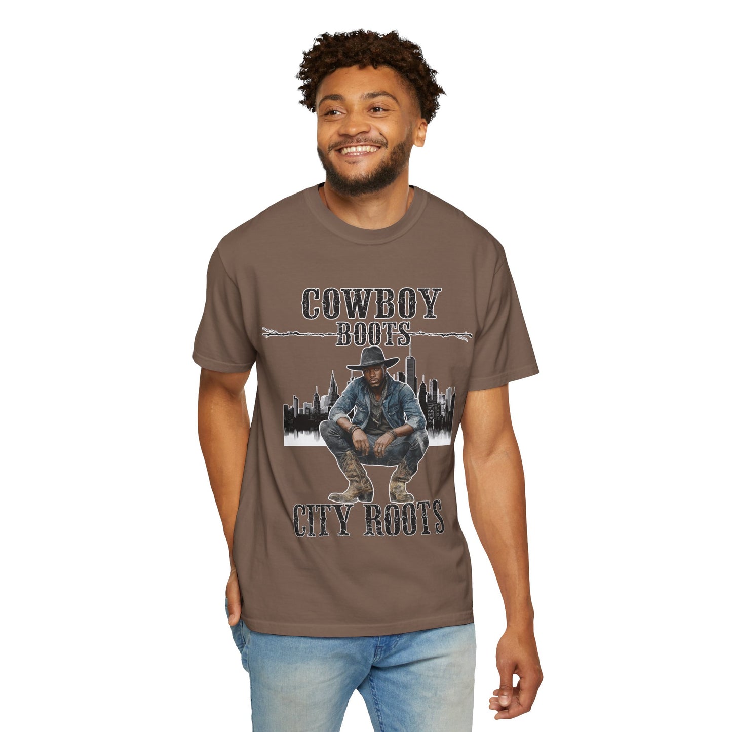 Cowboy Roots T-Shirt | Unisex Garment-Dyed Tee for Western Enthusiasts | Cool Casual Wear, Gift for Him/Her, Country Music Tee