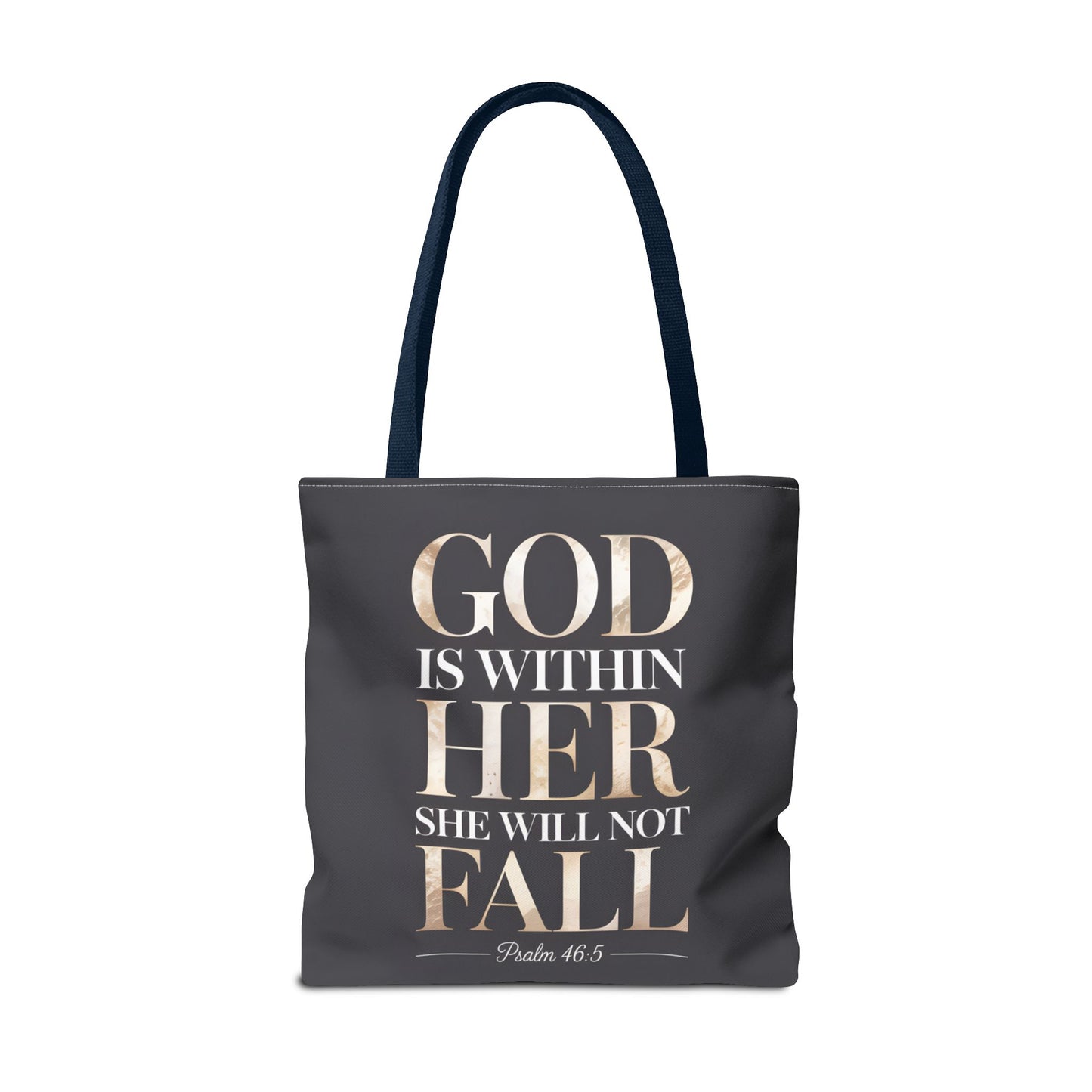 Copy of Psalm 46:5 Tote Bag, God Is Within Her She Will Not Fall Tote, Christian Scripture Tote, Faith Inspirational Bag for Women