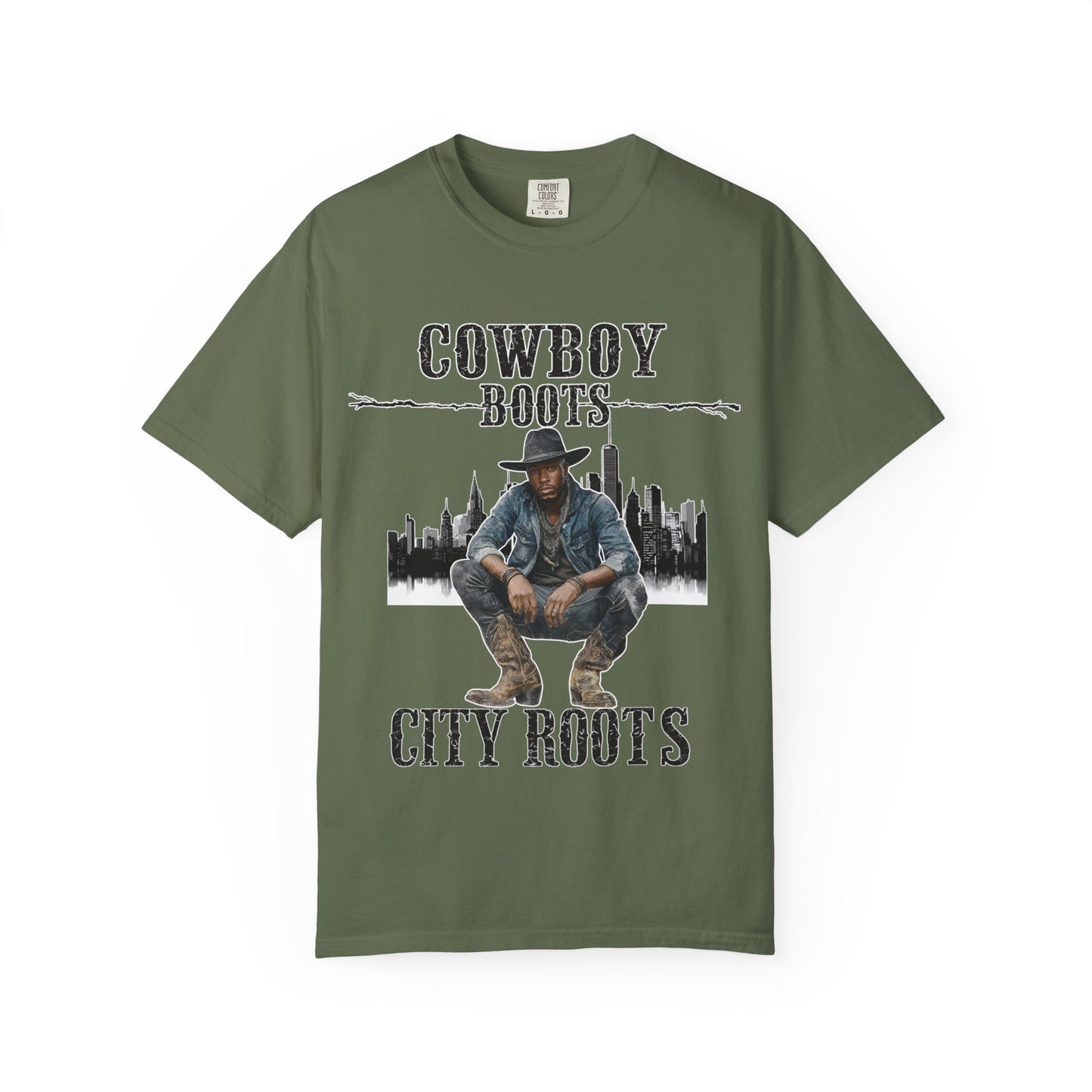 Cowboy Roots T-Shirt | Unisex Garment-Dyed Tee for Western Enthusiasts | Cool Casual Wear, Gift for Him/Her, Country Music Tee