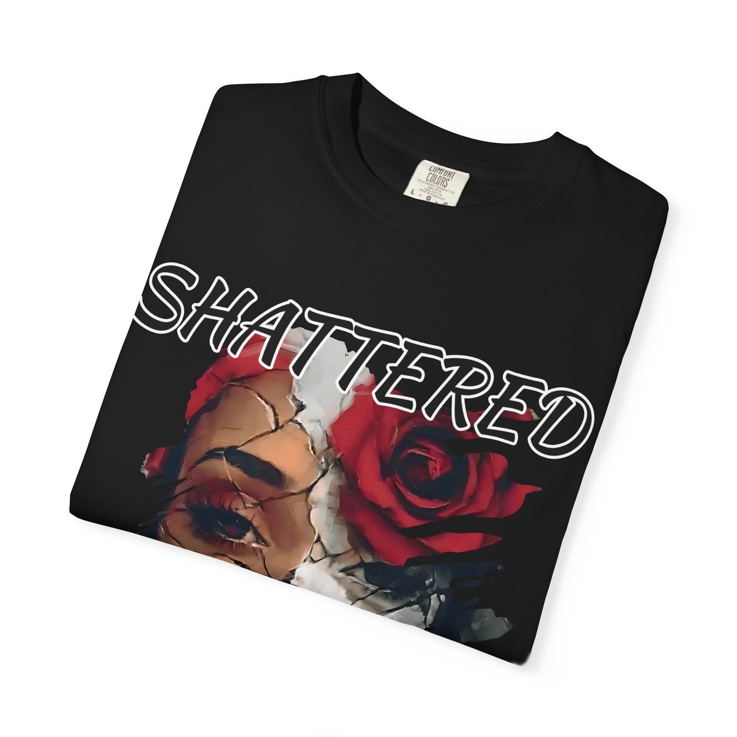Shattered Beauty Unisex T-shirt, Artistic Graphic Tee, Gift for Art Lovers, Unique Fashion Statement, Casual Wear, Trendy Gift