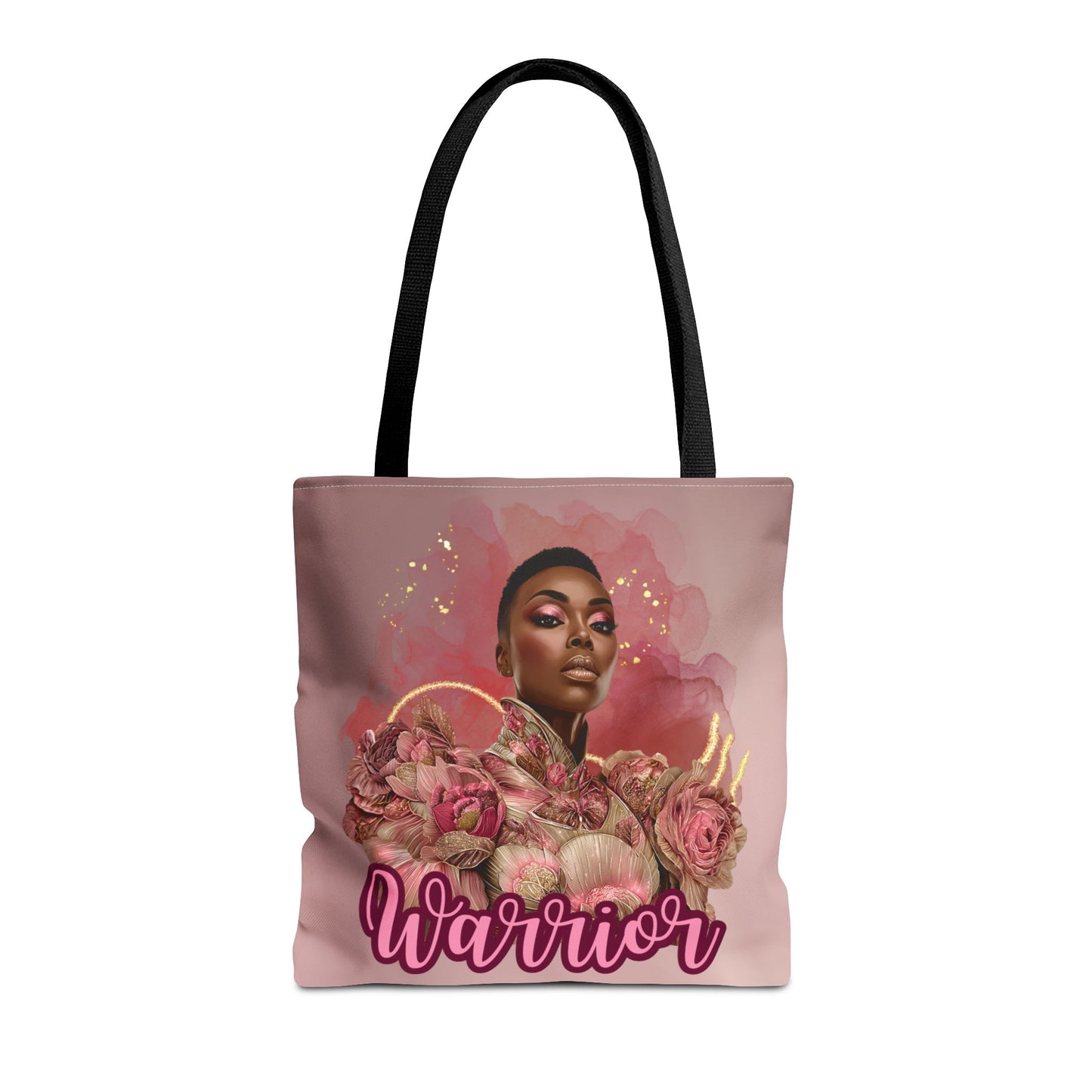 Warrior Queen Tote Bag | Rose Gold Breast Cancer Awareness | Survivor Empowerment Gift| Pink Ribbon Warrior Tote | Survivor Empowerment Gift | Courage & Strength Bag