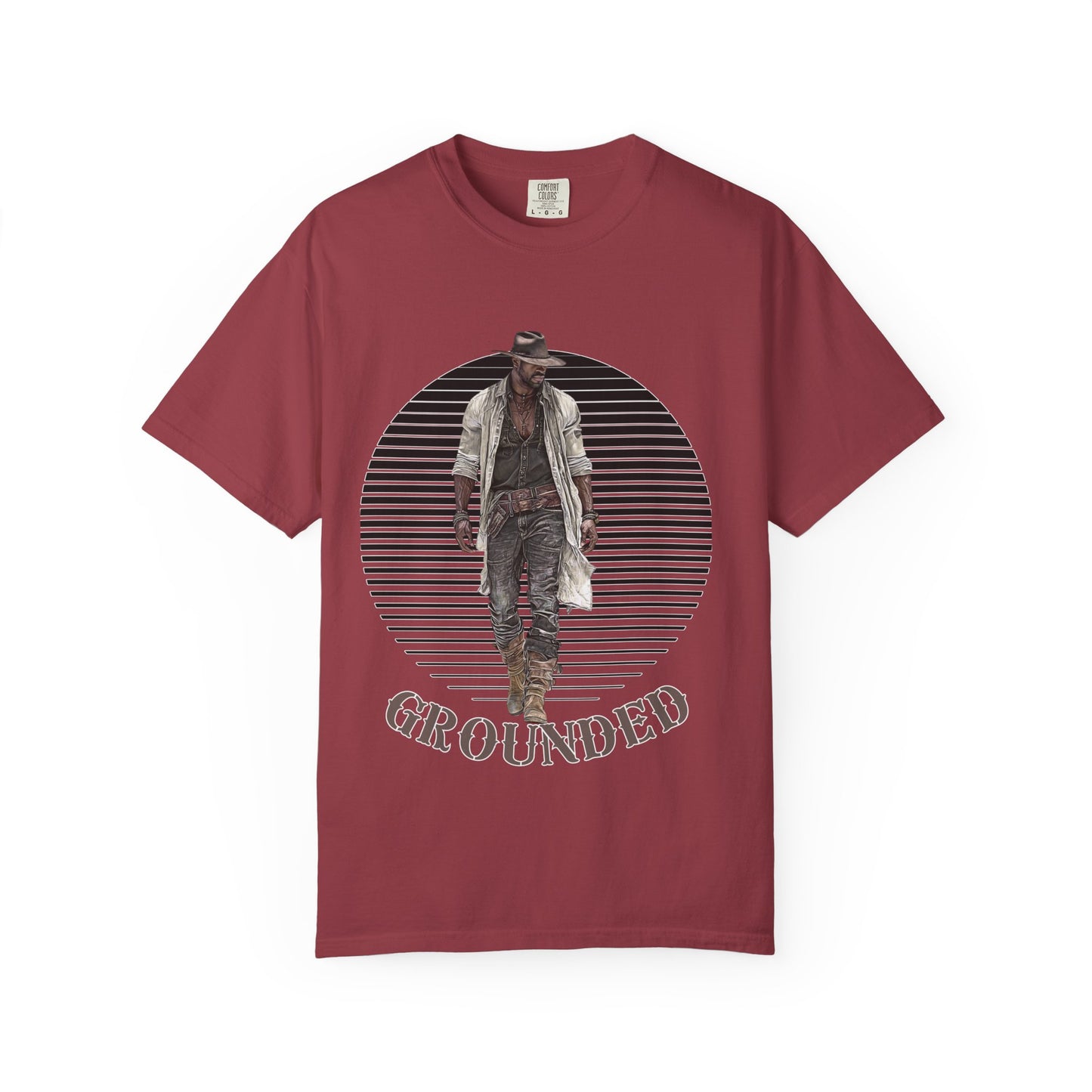 GROUNDED Cowboy Shirt - T-Shirt for Rodeo Lovers and Western Enthusiasts