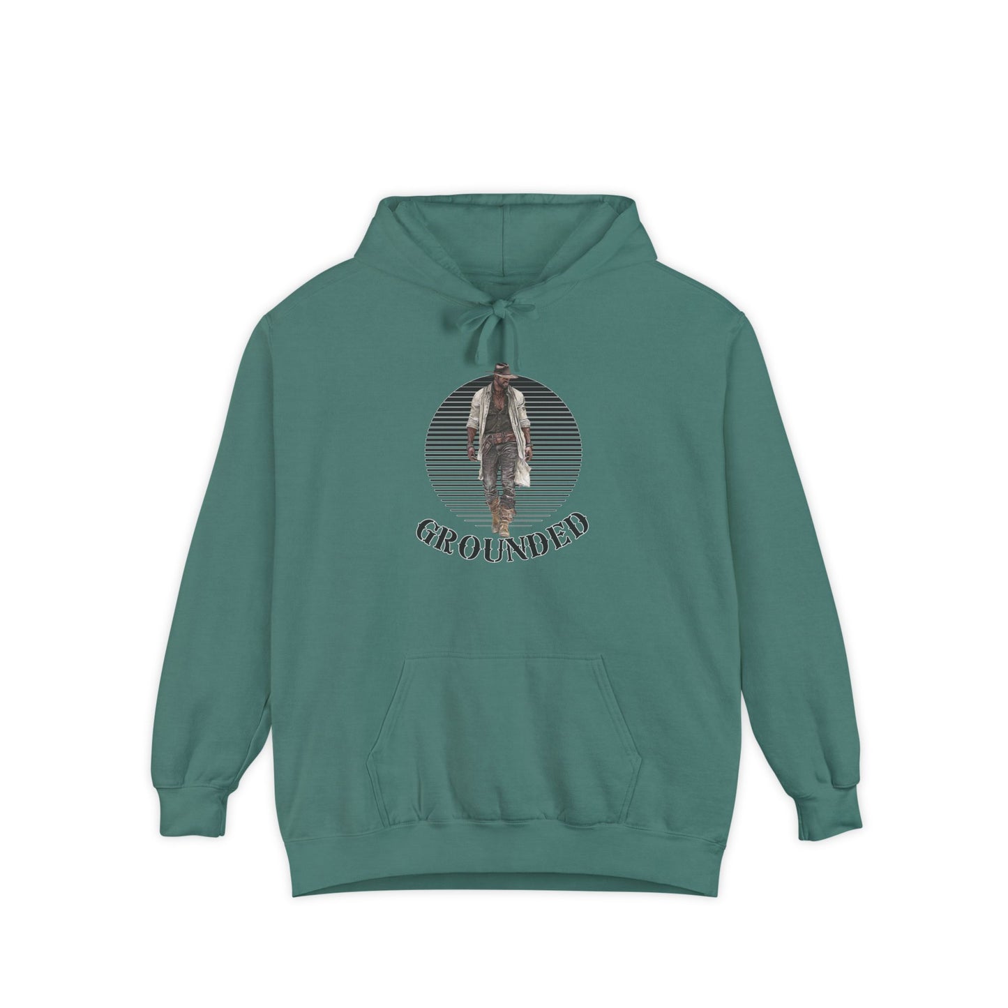 Cowboy Hoodie -( in black)  Grounded Western Design for Rodeo Fans and Country Music Lovers