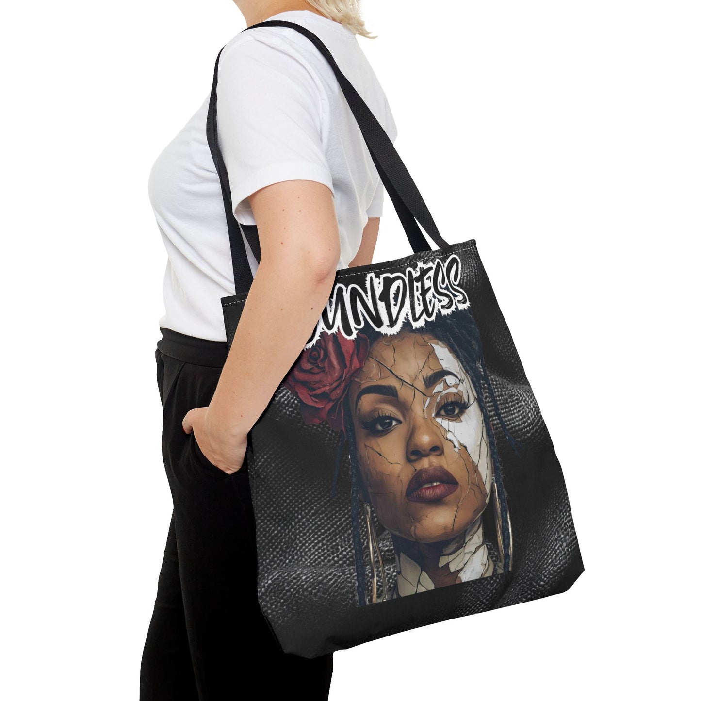 Boundless Tote Bag, Empowering Shoulder Bag for Everyday, Perfect Gift for Artists, Students, and Trendsetters, Fashionable Carry-All