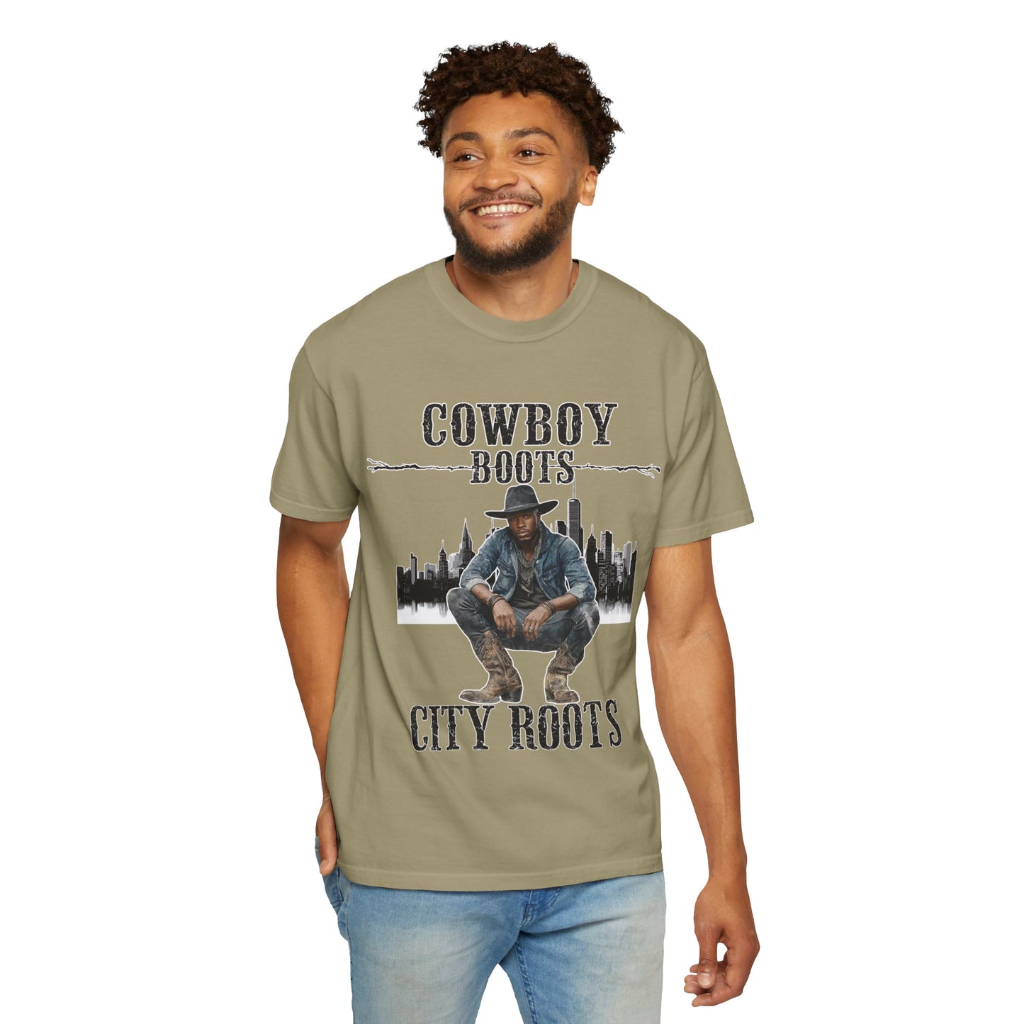 Cowboy Roots T-Shirt | Unisex Garment-Dyed Tee for Western Enthusiasts | Cool Casual Wear, Gift for Him/Her, Country Music Tee