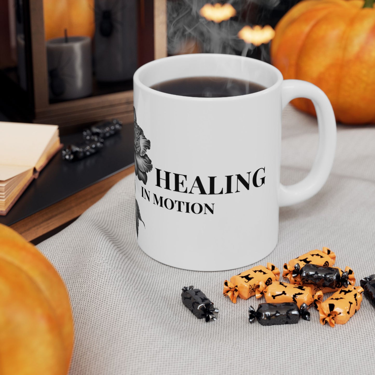 Healing in Motion Mug – Emotional Growth & Healing Journey Cup- Here In Memory' Memorial Coffee Cup