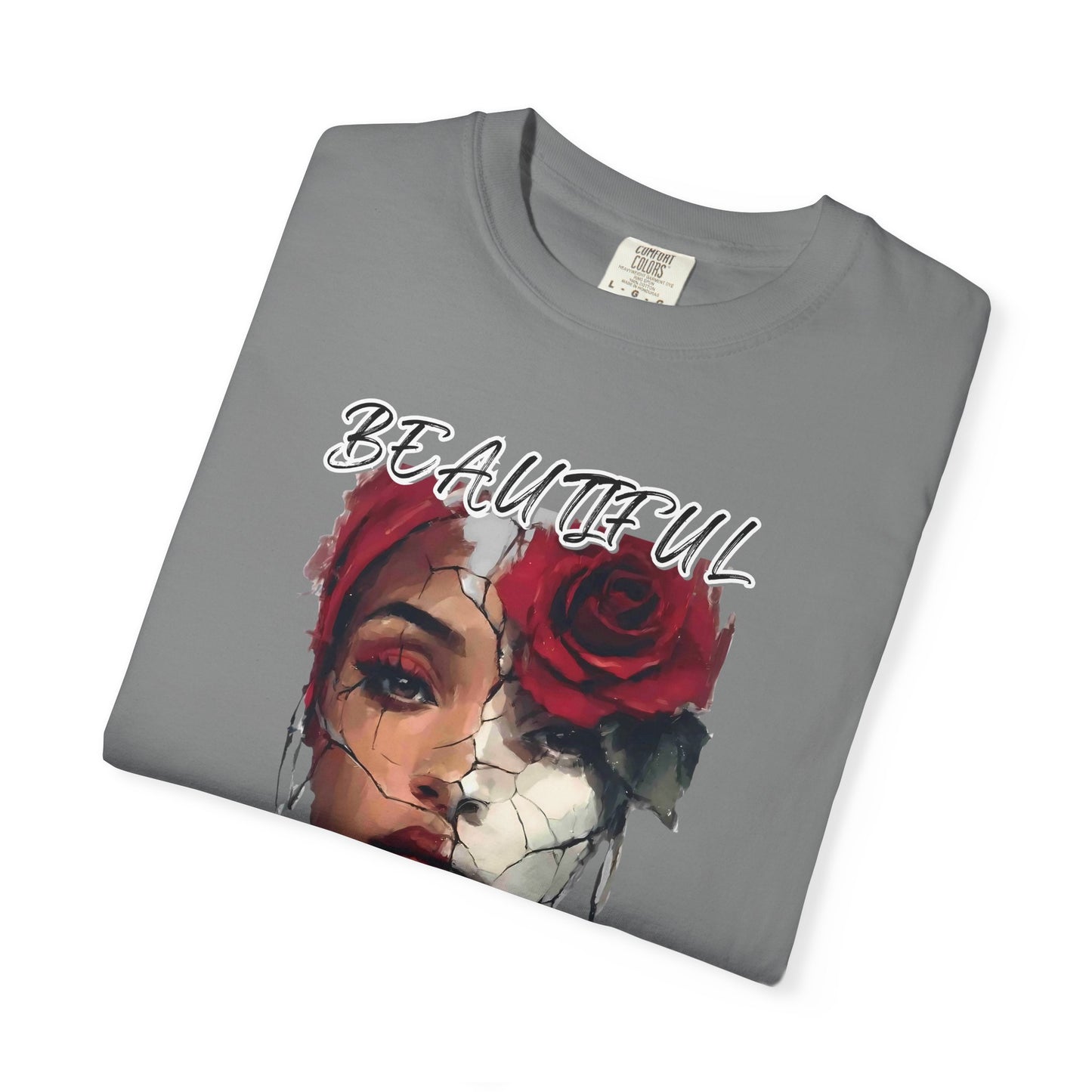 Beautiful Rose Art Unisex T-Shirt | Strength and Vulnerability Graphic Tee | Feminine Empowerment Shirt | Limited Edition Art Fashion