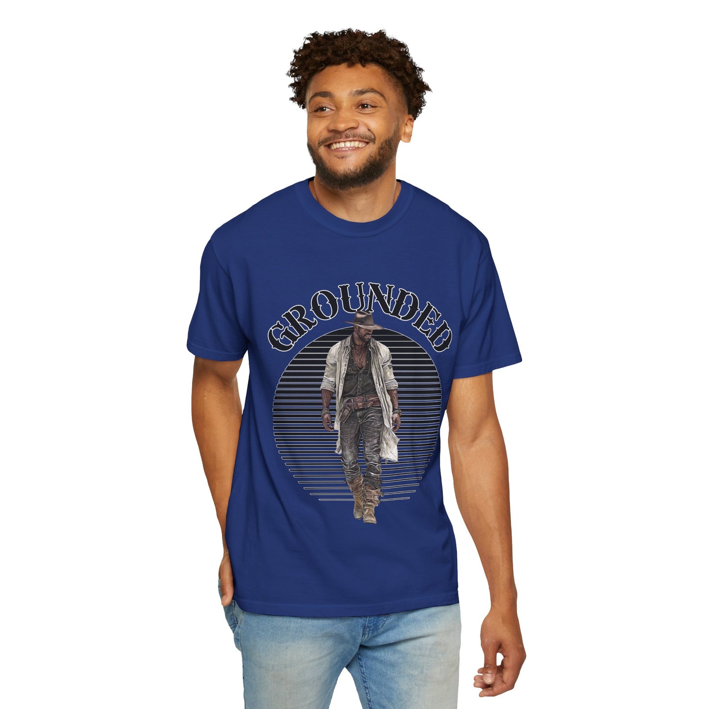 Western Cowboy Unisex T-shirt - GROUNDED - Rodeo Lover Gift