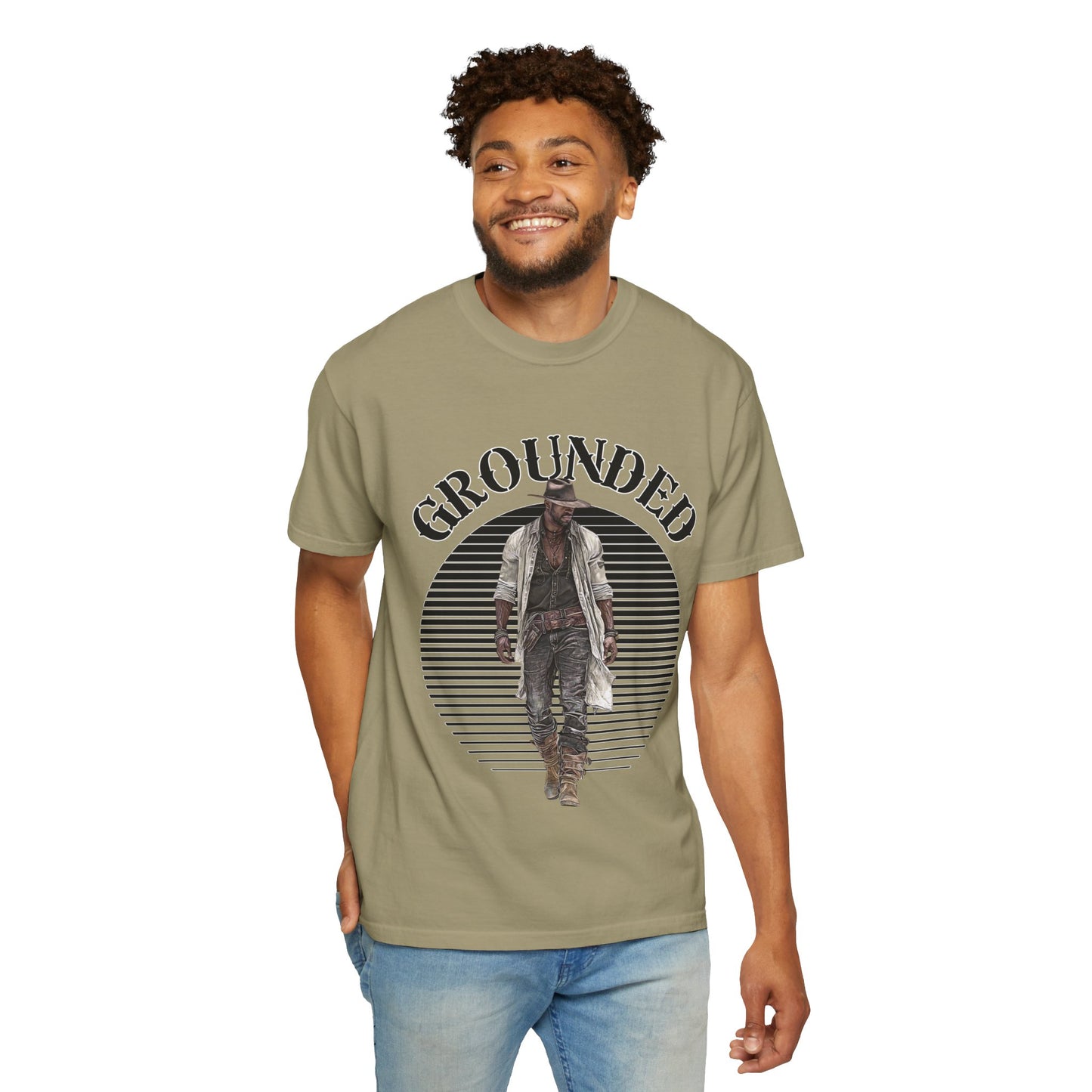 Western Cowboy Unisex T-shirt - GROUNDED - Rodeo Lover Gift