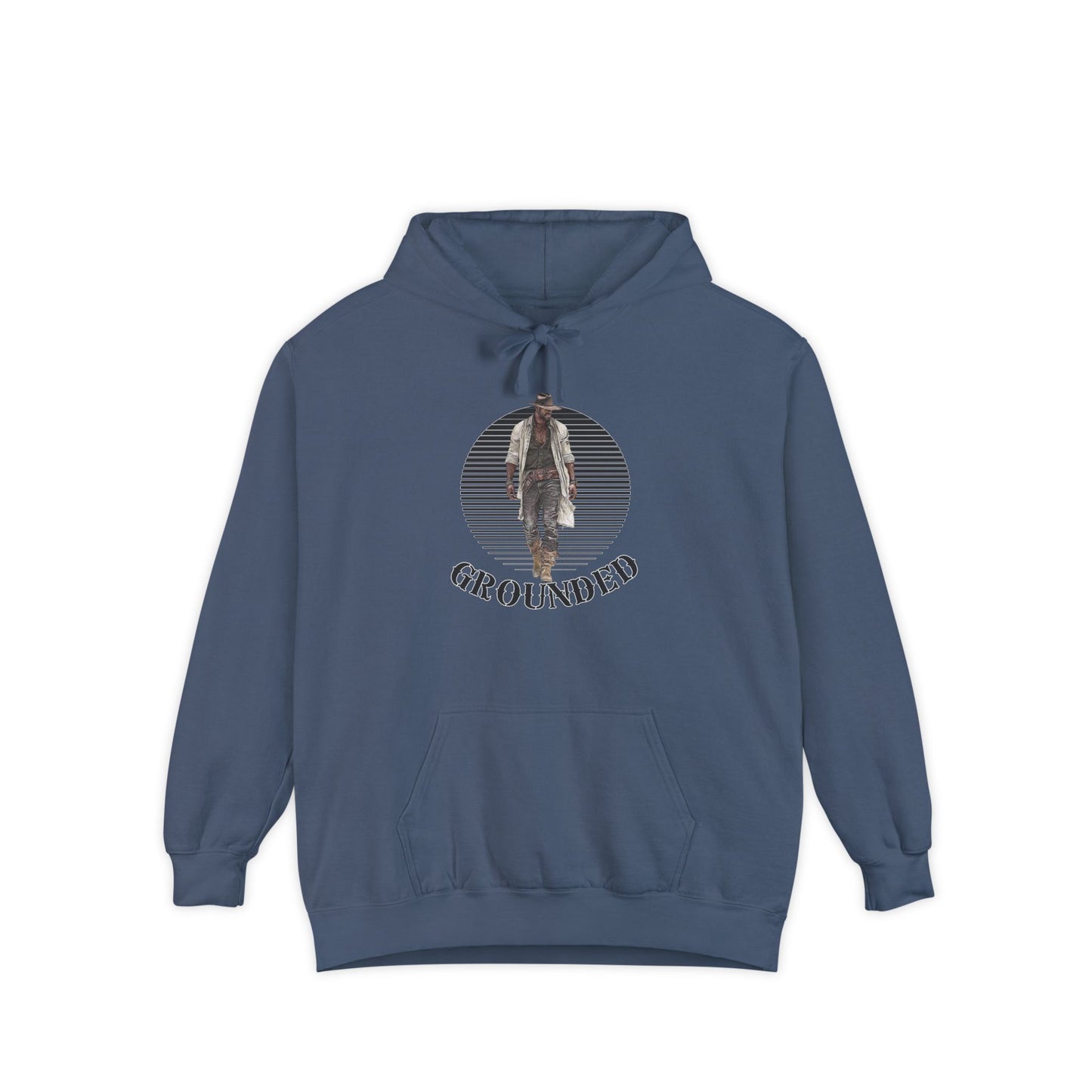 Cowboy Hoodie -( in black)  Grounded Western Design for Rodeo Fans and Country Music Lovers