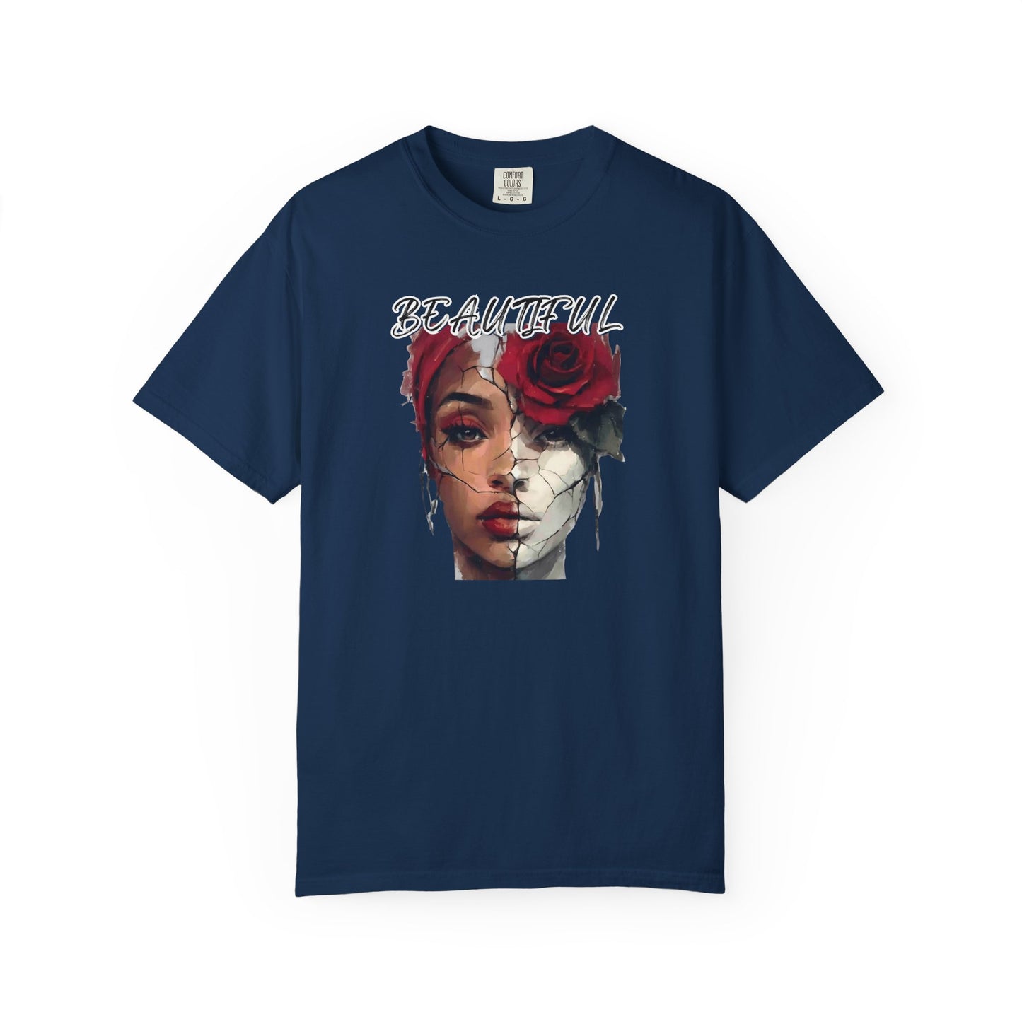 Beautiful Rose Art Unisex T-Shirt | Strength and Vulnerability Graphic Tee | Feminine Empowerment Shirt | Limited Edition Art Fashion