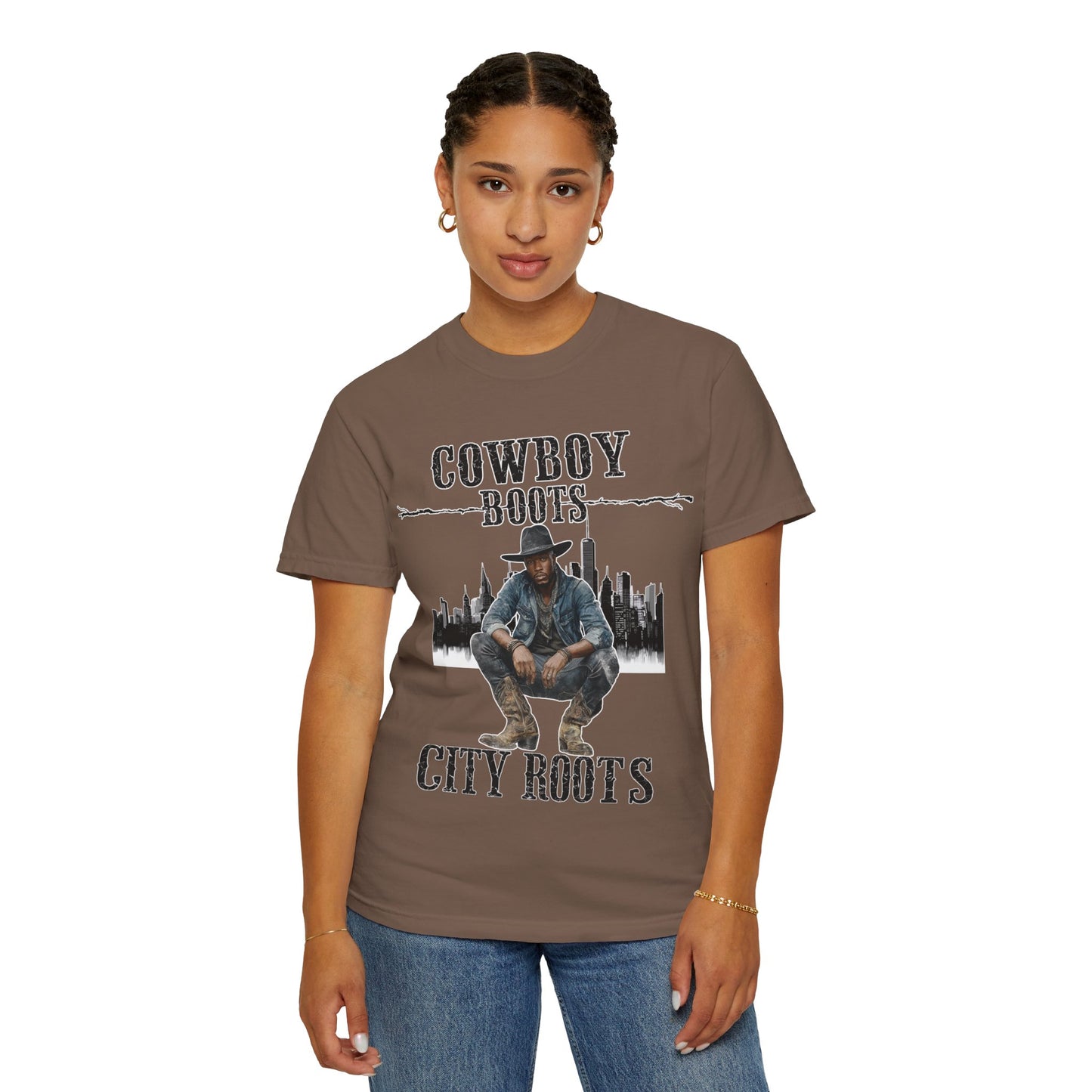 Cowboy Roots T-Shirt | Unisex Garment-Dyed Tee for Western Enthusiasts | Cool Casual Wear, Gift for Him/Her, Country Music Tee